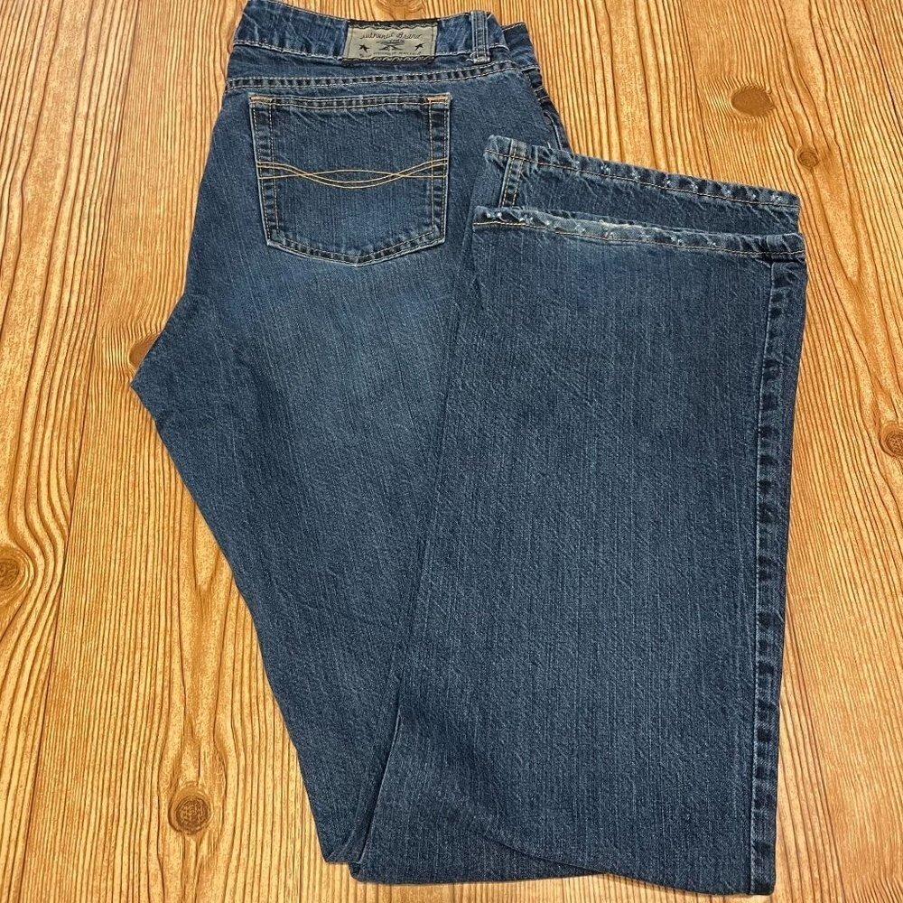 Wrangler Twenty X Womens Jeans Blue Medium Wash Bootcut Low Rise Denim Pants